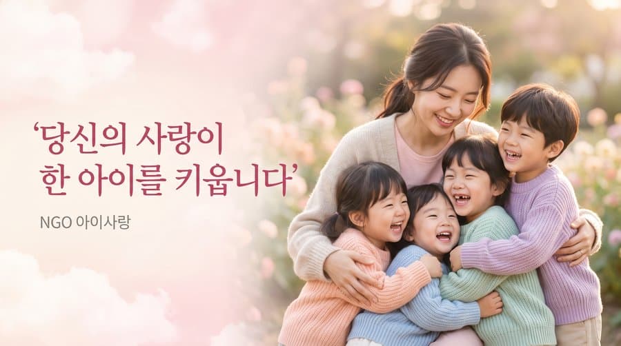 당신의 사랑이 한 아이를 키웁니다 — NGO 아이사랑 광고